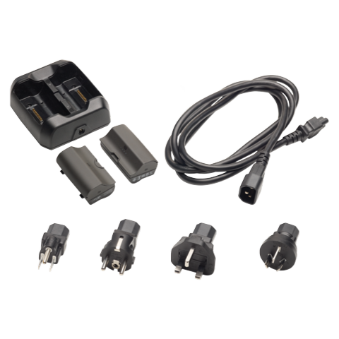 Trimble Accessory - External Battery Charger w/ Int. Cord, Battery 2-pack