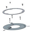 Adapter for pillar plate pole and wall console