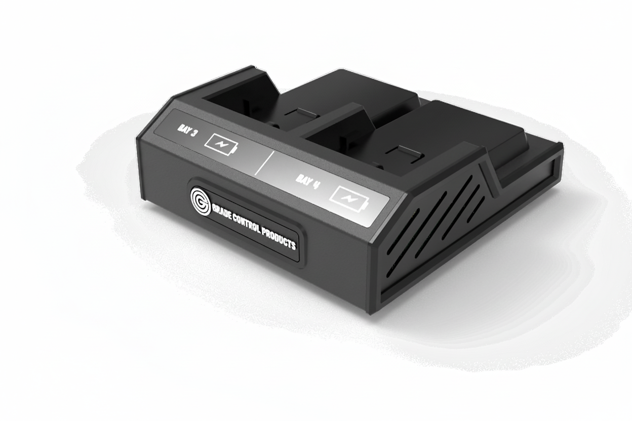 2 Bay Analog Charger - Compatible with Trimble R580, R780, MT100, DiNi