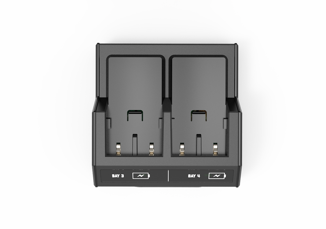 2 Bay Analog Charger - Compatible with Trimble R580, R780, MT100, DiNi