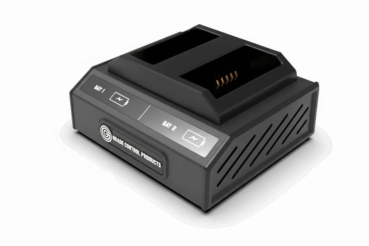 2 Bay Analog Charger - Compatible with Trimble R980, R10, R12, R12i