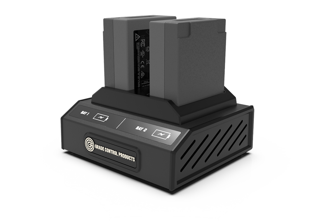 2 Bay Analog Charger - Compatible with Trimble R980, R10, R12, R12i