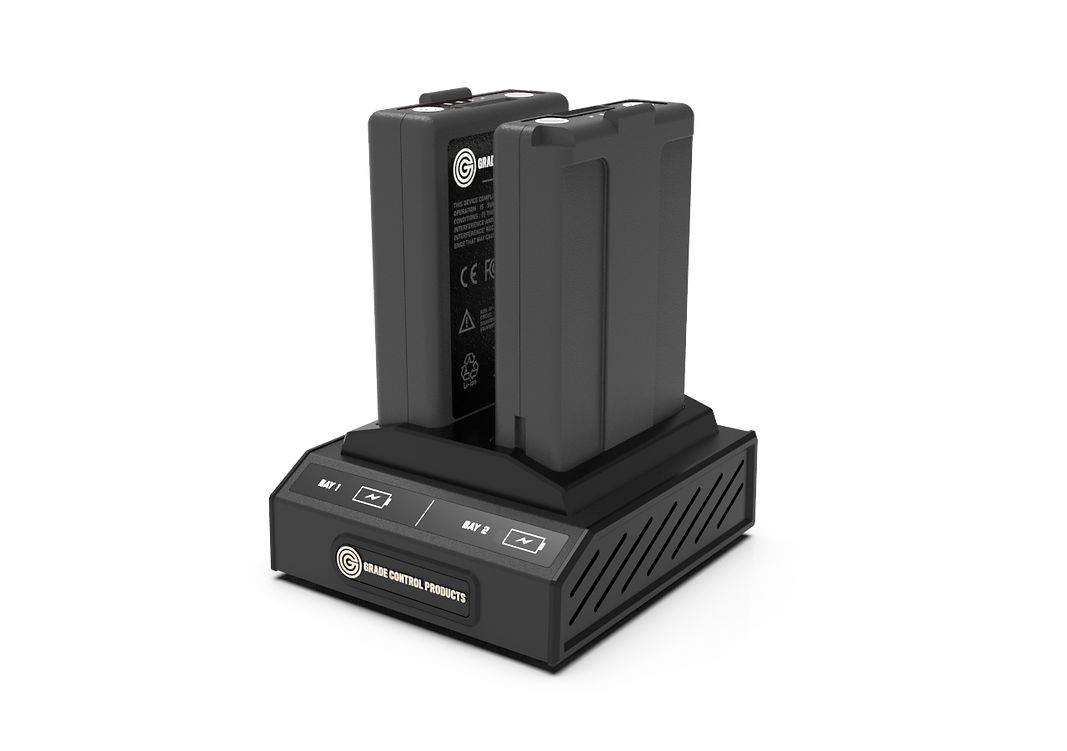 2 Bay Analog Charger - Compatible with Trimble S-Series & X-Series