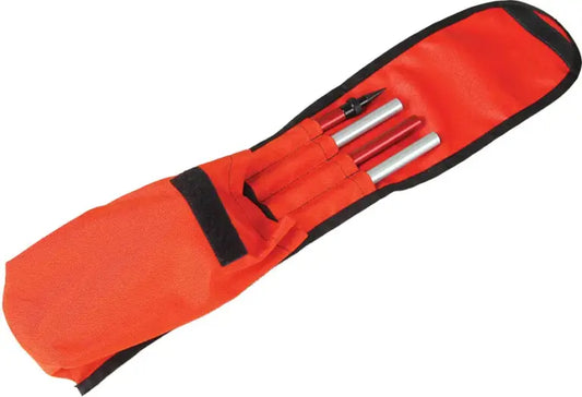 Red European Style Compact & Portable Prism Pole System - Offset 0, -30mm